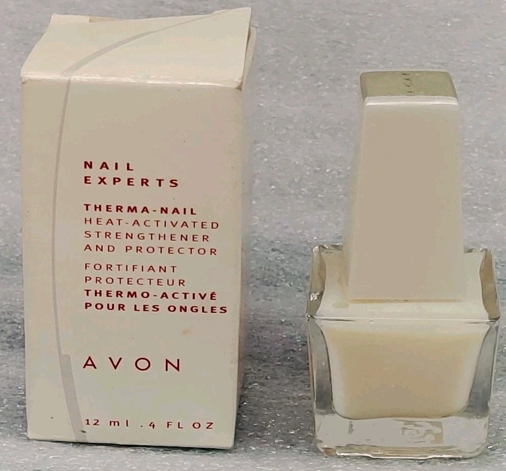 NOS Avon Nail Experts Therma-Nail Heat Activated Strengthener & Protector 0.4 oz