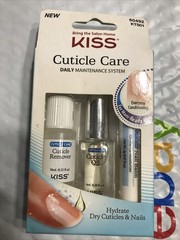 KISS Cuticle Care Daily Maintenance System Cuticle Remover/Oil/Balm NIB