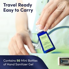 Terra Pure Hand Sanitizer Gel, 1 oz 50 Pack, Alcohol 1 Fl Oz (Pack of 50)