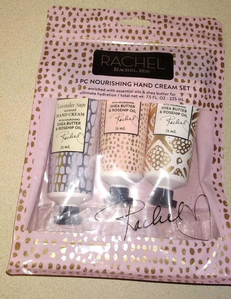Rachel Roy 3PC Nourishing Hand Cream Set Enriched in Essential oils & Shea