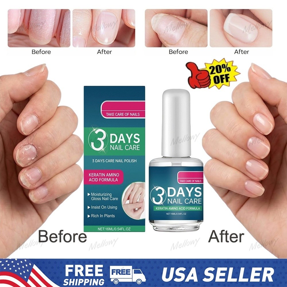 16ML 3 Days Nail Care – Keratin Amino Acid Formula Superior Nail Nourish HOT USA