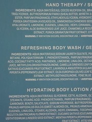 CRABTREE & EVELYN LA SOURCE GIFT SET HAND THERAPY, BODY WASH, LOTION, LOOFAH