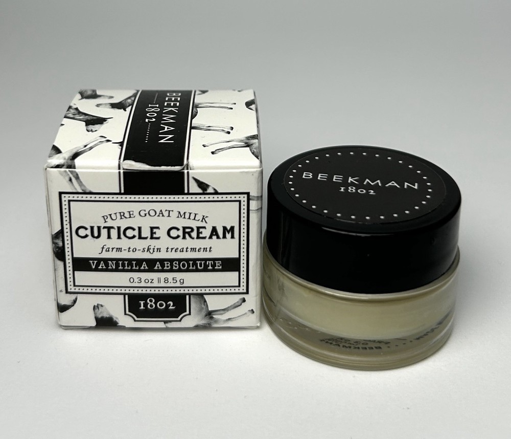 BNIB Beekman 1802 Pure Goat Milk Cuticle Cream VANILLA ABSOLUTE 8.5g / 0.3oz