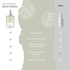 NATURABLOOM Miracle Nail Elixir Nail Repair Nail Oil