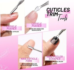 FANDEI Nail Care Kit, Nail Buffers and Files, Nail Cuticle Tools Kit,