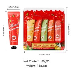 1 Set 5Pcs Hand Cream Set Natural Fragrance Hand Lotion Improve Dry Rough Xmas
