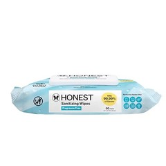 The Honest Company Fragrance-Free Sanitizing 50 Count (Pack of 2), white