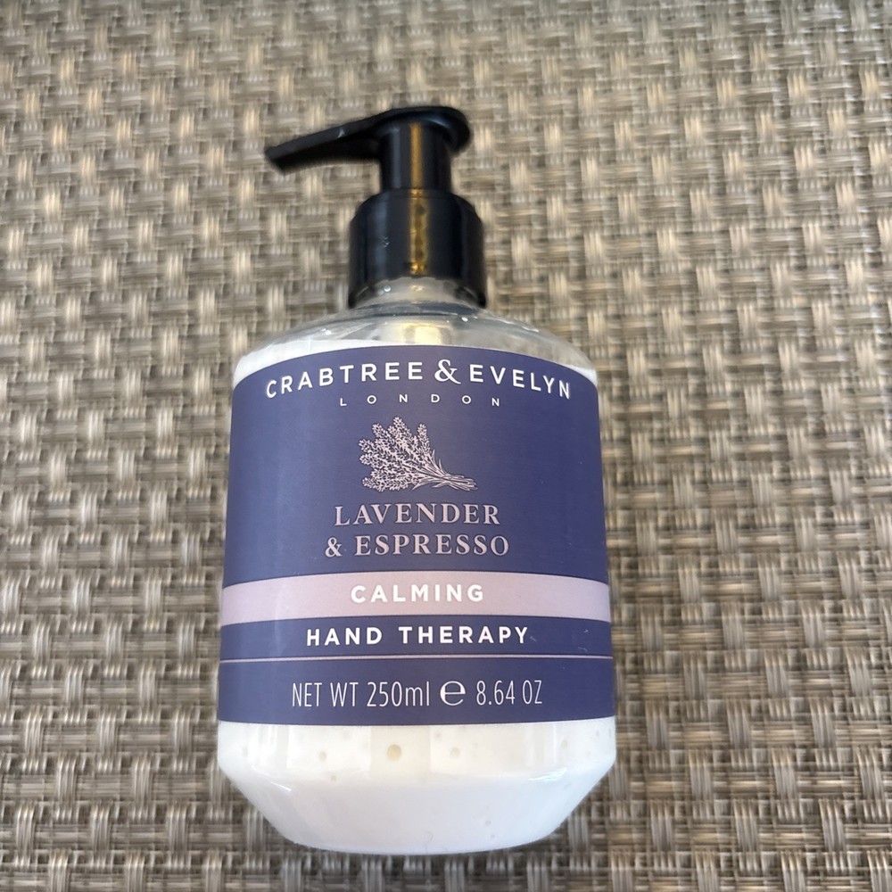 Crabtree Evelyn Lavender Espresso Hand Therapy 8.64 Oz Pump USA New Old Stock