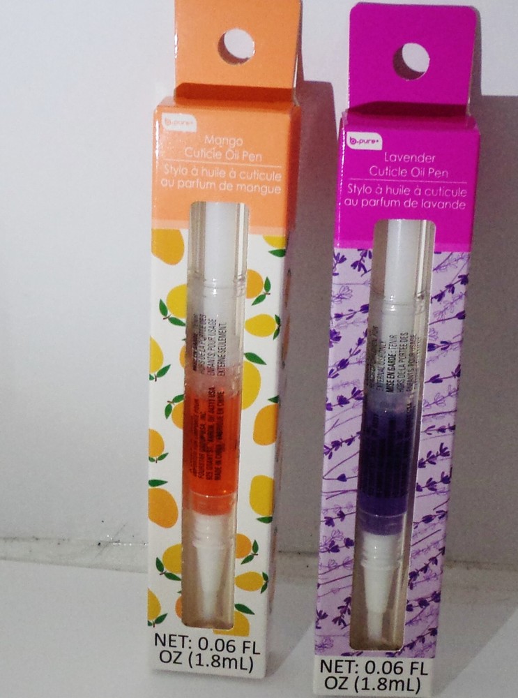 2 Type b-Pure Cuticle Oil Pen Strengthens Cuticles & Nails 1 LAVENDER & 1 MANGO
