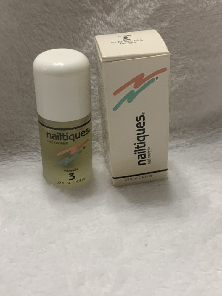 Nailtiques Formula 3 Nail Protein for Hard Brittle Nails 15ml 1/2oz NOS