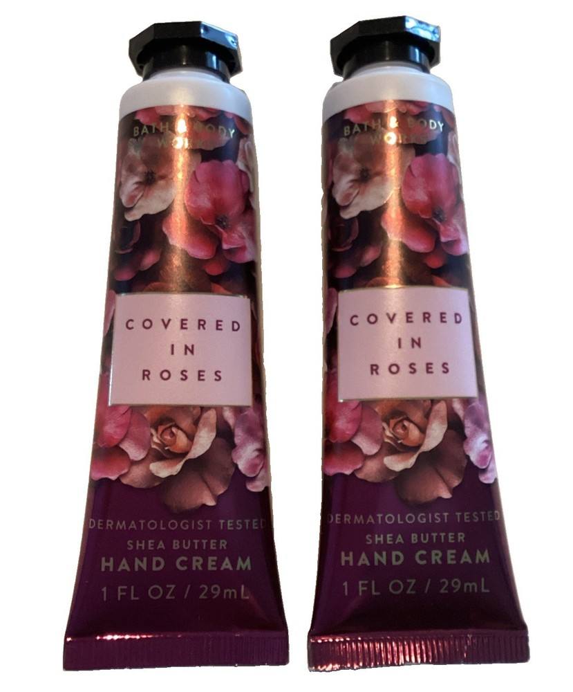 Bath & Body ~*COVERED IN ROSES*~Shea Butter Hand Creams~Set of 2 NEW