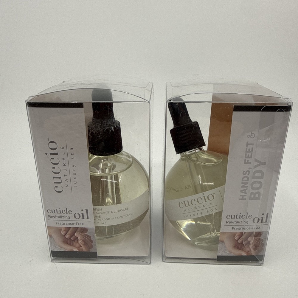 Cuccio Revitalize Cuticle Oil 2.5 oz Set Of Two Fragrance Free 11/2/26 New