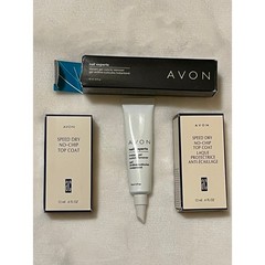 LOT Avon Speed Dry No Chip Top Coat & Instant Gel Cuticle Remover