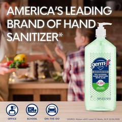 Germ-X Advanced Hand Sanitizer with Aloe and Vitamin 33.8 Fl Oz (Pack of 1)