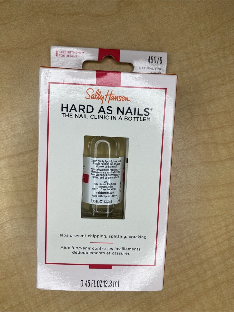 Sally Hansen Hard As Nails Nail Hardener, 0.45 fl oz, Rosy tint 45079