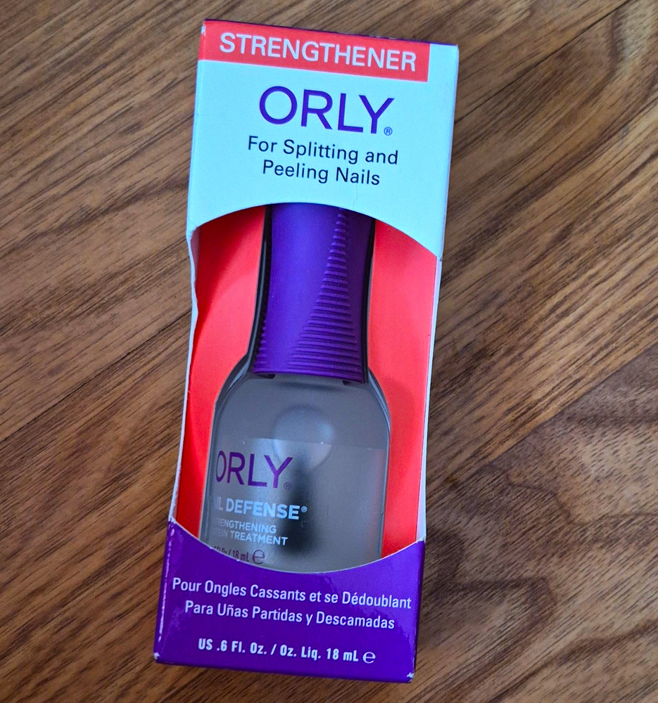 ORLY Nail Defense Liquid Nail Strengthener for Splitting/Peeling Nails 0.6 fl oz