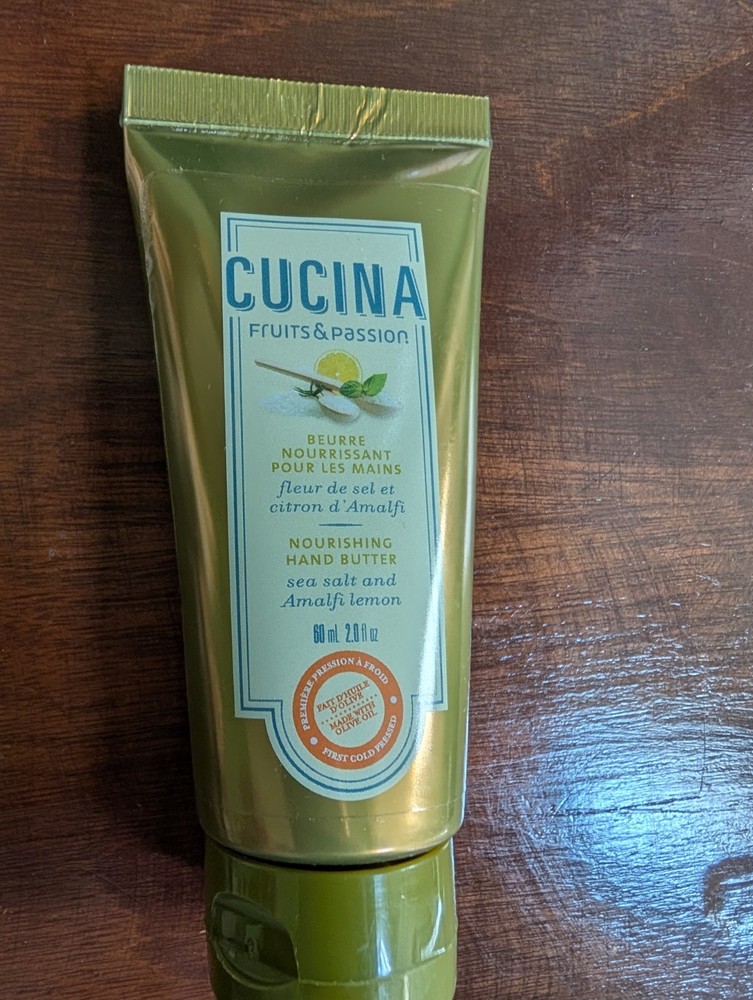 Fruits & Passion Cucina Sea Salt & Amalfi Lemon Nourishing Hand Butter 2 Oz