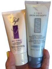AVON Skin, So Soft Age, Defying Hand Treatment Renew Refresh Intensive Overnite