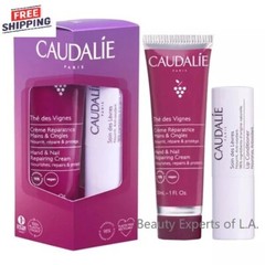 2 DUO Caudalie Thé des Vignes Hand & Nail Repairing Cream 30ml + Lip Stick 4.5g