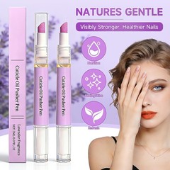 2 Pcs 2-in-1 Cuticle Oil Pusher Pen – 2026 New Ceramic Pen,No Purple