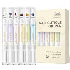 Born Pretty 6Pcs Nail 0.07 Fl Oz (Pack of 6), Cuticle Oil Pen