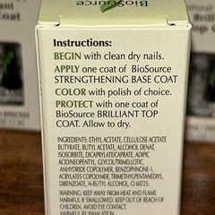 12x BioSource for Nails Natural Therapy Brilliant Top Coat 0.4 fl oz BULK LOT