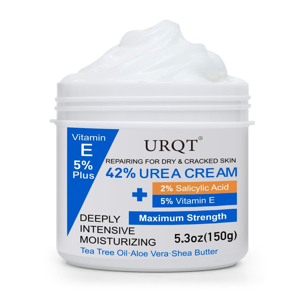 42% Urea Cream for Dry & Cracked Skin – Foot & Hand 5.3 Fl Oz (Pack of 1)
