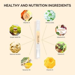 6Pcs Cuticle Oil Pen Set,Nail Moisturizing Cuticle Oil Enriched with Vitamin E,S
