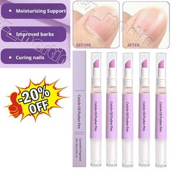 3X 3-in-1 Nail Care Set – Cuticle Pusher & Oil Pen, Ceramic Tip Treatment for