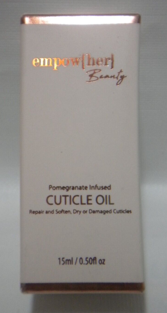 Empow(her) Beauty Pomegranate Infused Cuticle Oil .50 Fl Oz New Unused Sealed