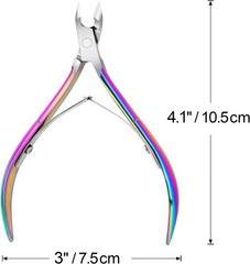 4 Pas Cuticle Nipper, Premium Stainl Steel Cuticle Trimmer for