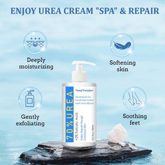 YOUNGYOUNGLOVE 10.1 Oz – Urea Cream 70% Ounce (Pack of 1), Dark Blue