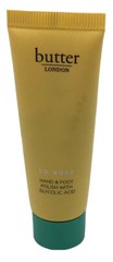 Lot of 2 Butter London So Buff Hand & Foot Polish With Glycolic Acid Travel Size