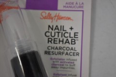 Lot of 2 Sally Hansen Nail Rehab Charcoal Resurfacer Cuticle Rehab Exfoliator