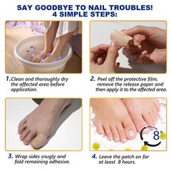 64 Pcs Fungal Nail Patches – Extra Strength Toenail Fungus Treatment Overnight