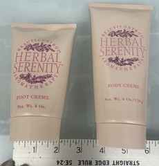 Beauticontrol Herbal Serenity Aromatherapy Body Creme 6oz-2 + Foot Creme 4oz-2