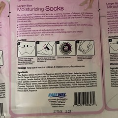 3-pk Epielle Moisturizing Socks Sunflower Seed Oil Avocado Oil Vitamin E
