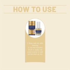 1-3x New Keratin Nail Treatment, Advanced 3-Day Keratin Nail Nourish Renewal Oil