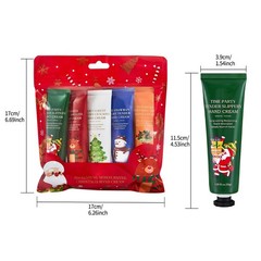 1 Set 5PCS Hand Lotion For Winter Hand Cream Hydrating Christmas Gift Xmas