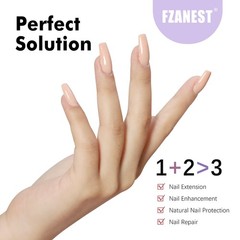 FZANEST Hema-free Builder with 0.25 Fl Oz (Pack of 2), Top Base Set