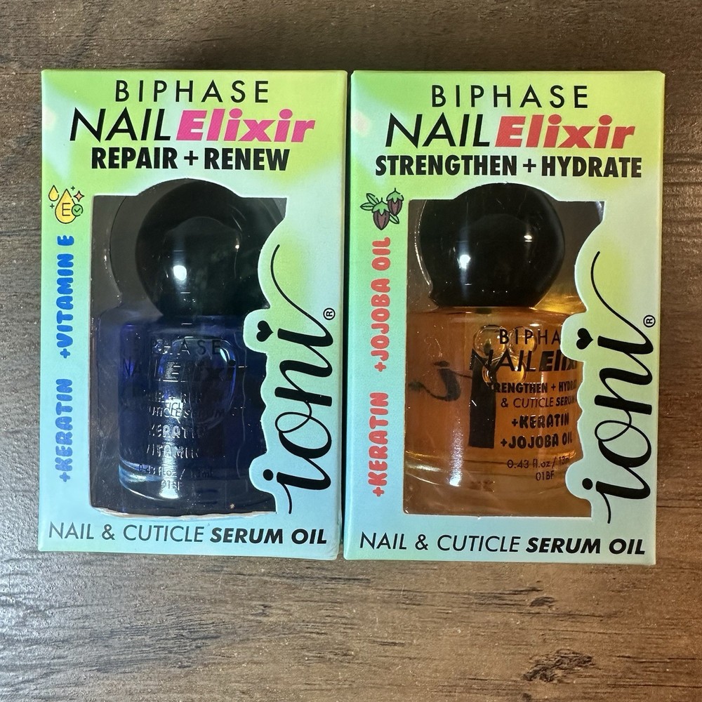 Ioni Biphase Nail & Cuticle Serum Oil Elixir Repair/Renew & Strengthen/Hydrate