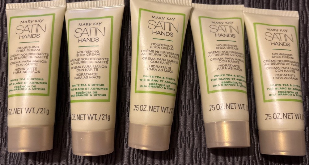 5 – Mary Kay Satin Hands White Tea & Citrus – .75 oz – Travel Size