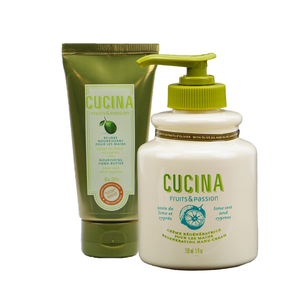 Fruits & Passion Cucina Lime Zest & Cypress Hand Butter and Regenerating Cream