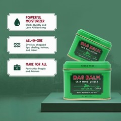 Bag Balm Vermont’s Original Skin Moisturizer – 4 Ounce (Pack of 1), beige