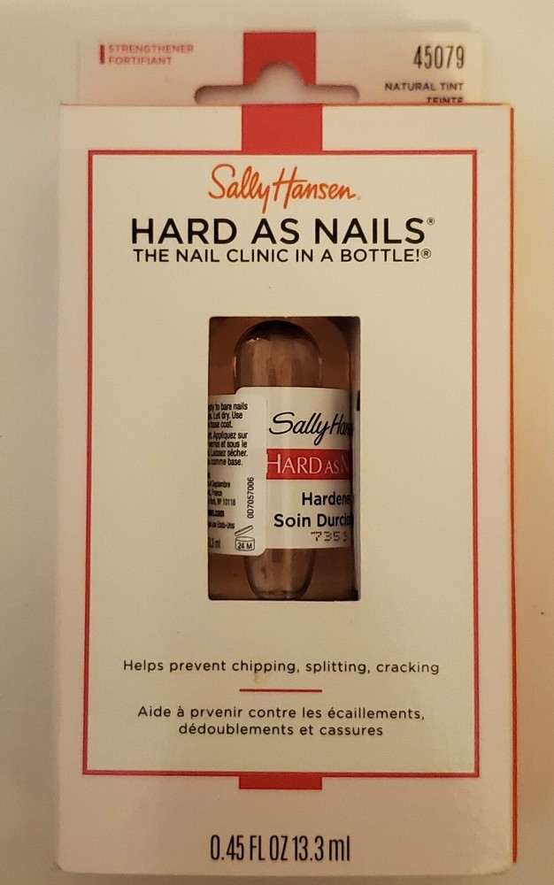 Sally Hansen Hard As Nails Nail Hardener, 0.45 fl oz, Rosy tint 45079
