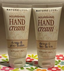 2 SEALED NATURE LOVE HAND CREAM 3.5 OZ HONEY & SHEA BUTTER NEW PACKAGING