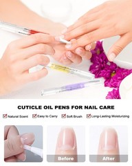 Nail Cuticle Oil Pen Kit 15 Pieces Natural Scented Hydrating Treatment Supplies