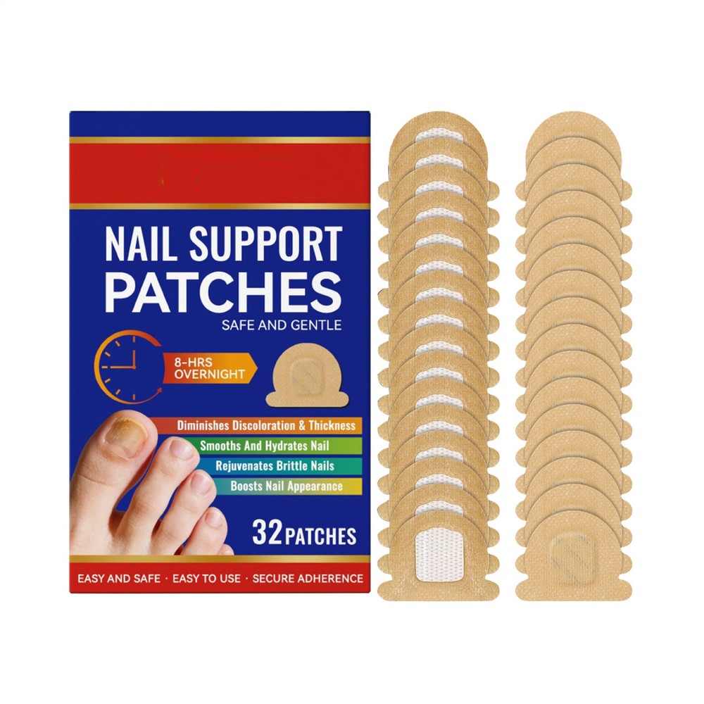 32 Pcs Fungal Nail Patches – Extra Strength Toenail Fungus Treatment Overnight