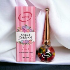 VANFA Cuticle Oil infused with real flower 0.42 Oz – Peach