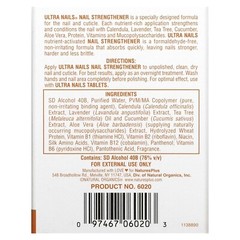 NaturesPlus Ultra Nails Nutrient-Activated Strengthener – .25 fl oz – Natural…